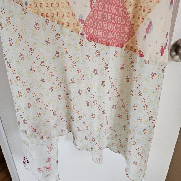 Express Silk Floral Patchwork Maxi Dress - Picture 4 of 5